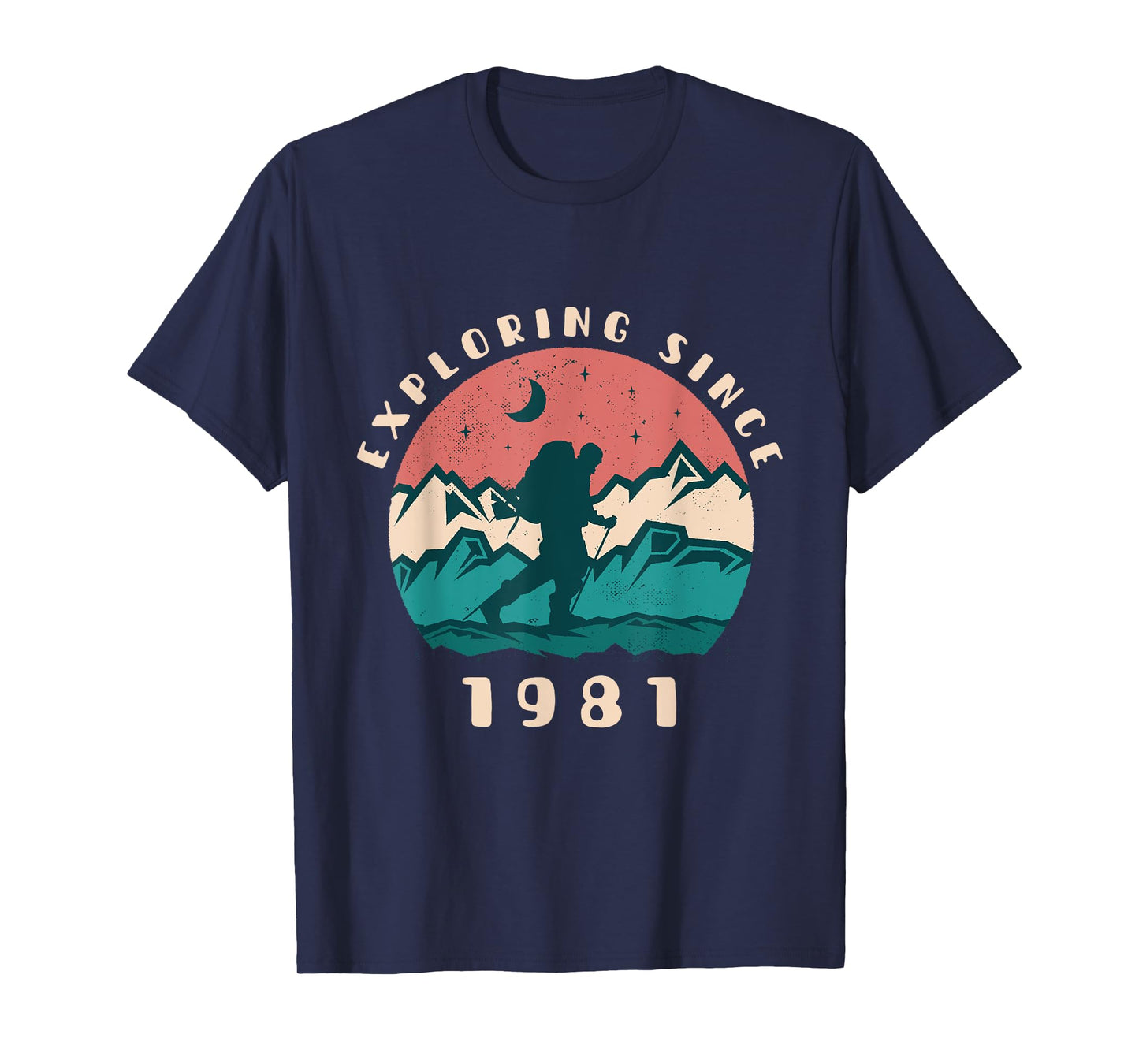 Exploring Since 1981 - Vintage Birthday Hiking Travel Lover T-Shirt