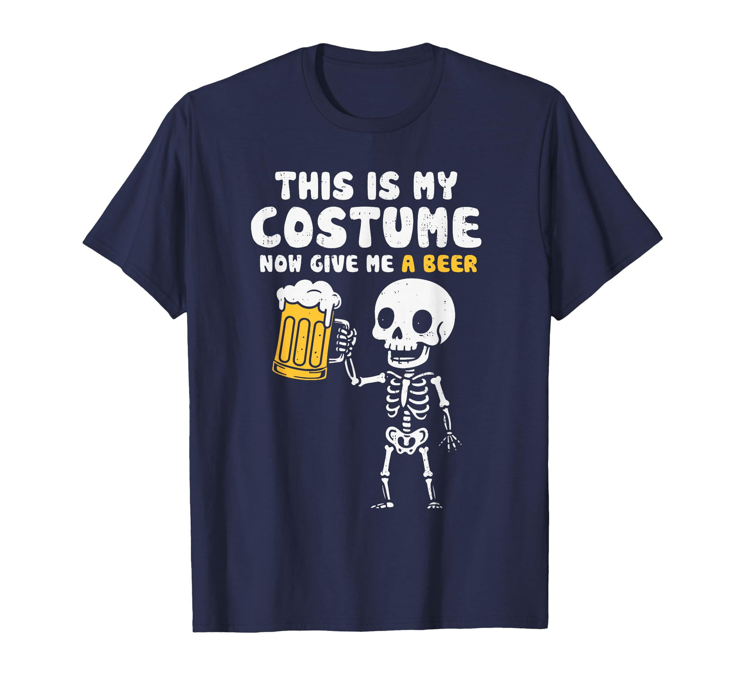 This is My Costume Beer Halloween Party Drinking Dad Mens T-Shirt
