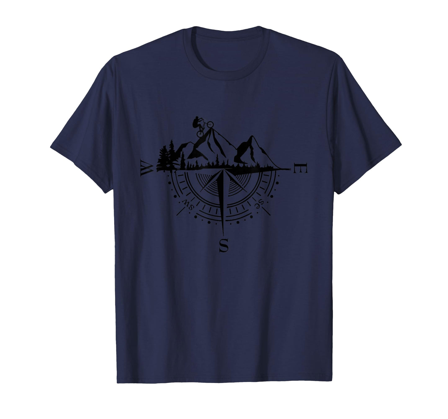 Compass Mountain Bike Mountain Bike Mountain Cycling T-Shirt