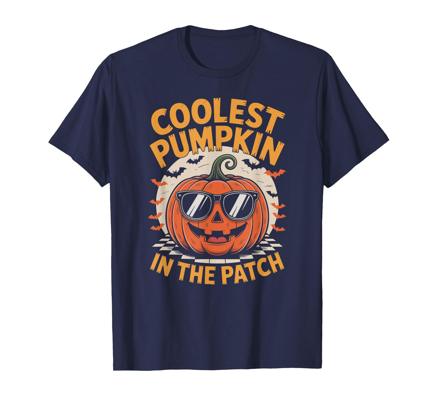 Coolest Pumpkin in The Patch Halloween Boys Girls Kids T-Shirt