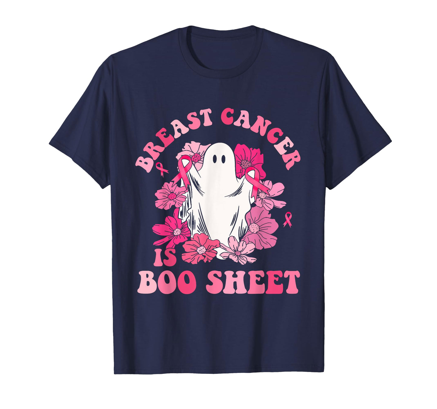 Breast Cancer Is Boo Sheet Halloween Breast Cancer Awareness T-Shirt
