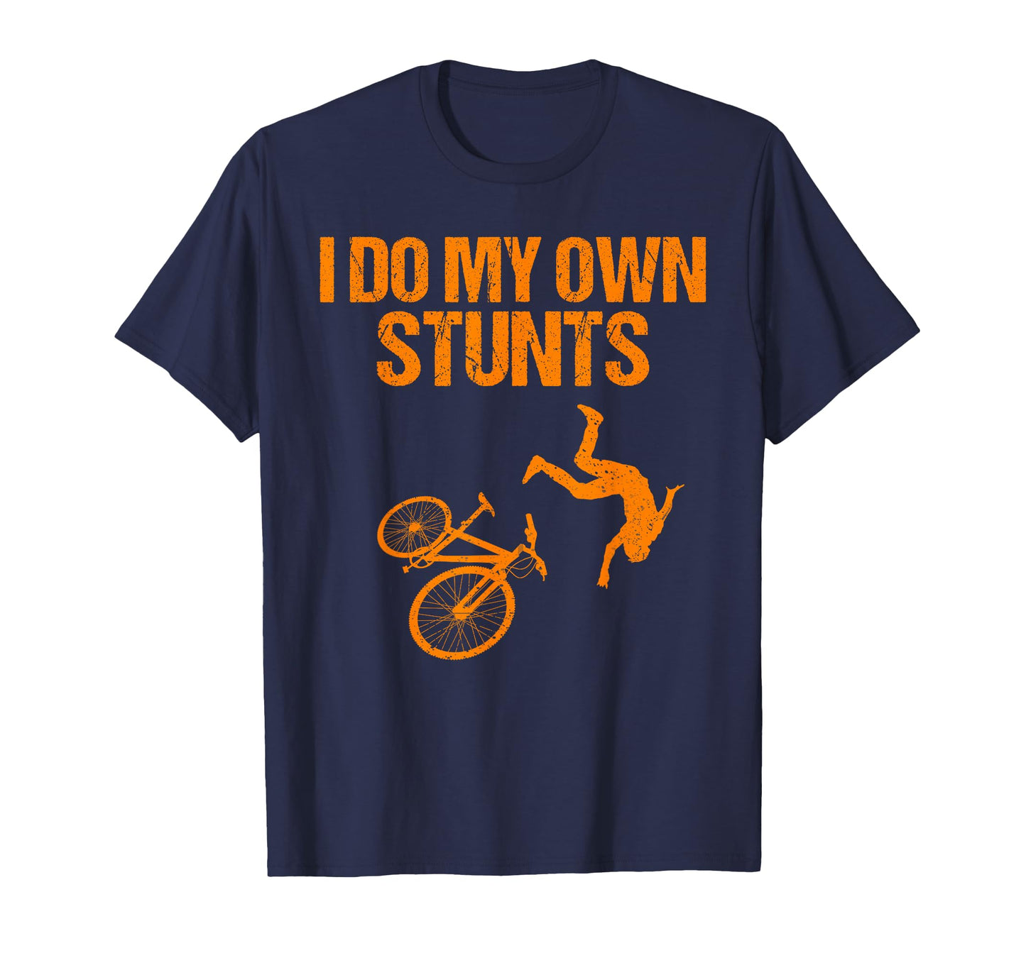 Funny I Do My Own Stunts Gift | Cute Mountain Biker For Kids T-Shirt