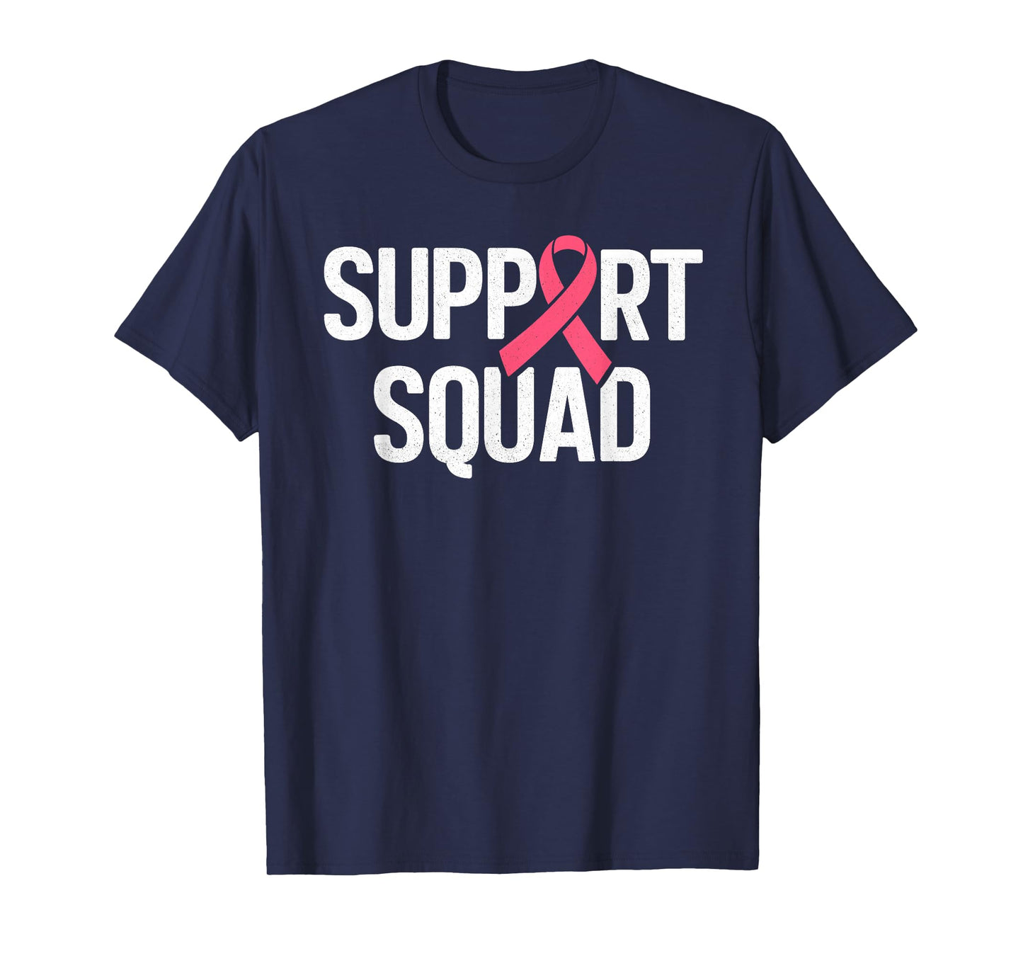 Support Squad Breast Cancer Awareness For Women Men Kids T-Shirt