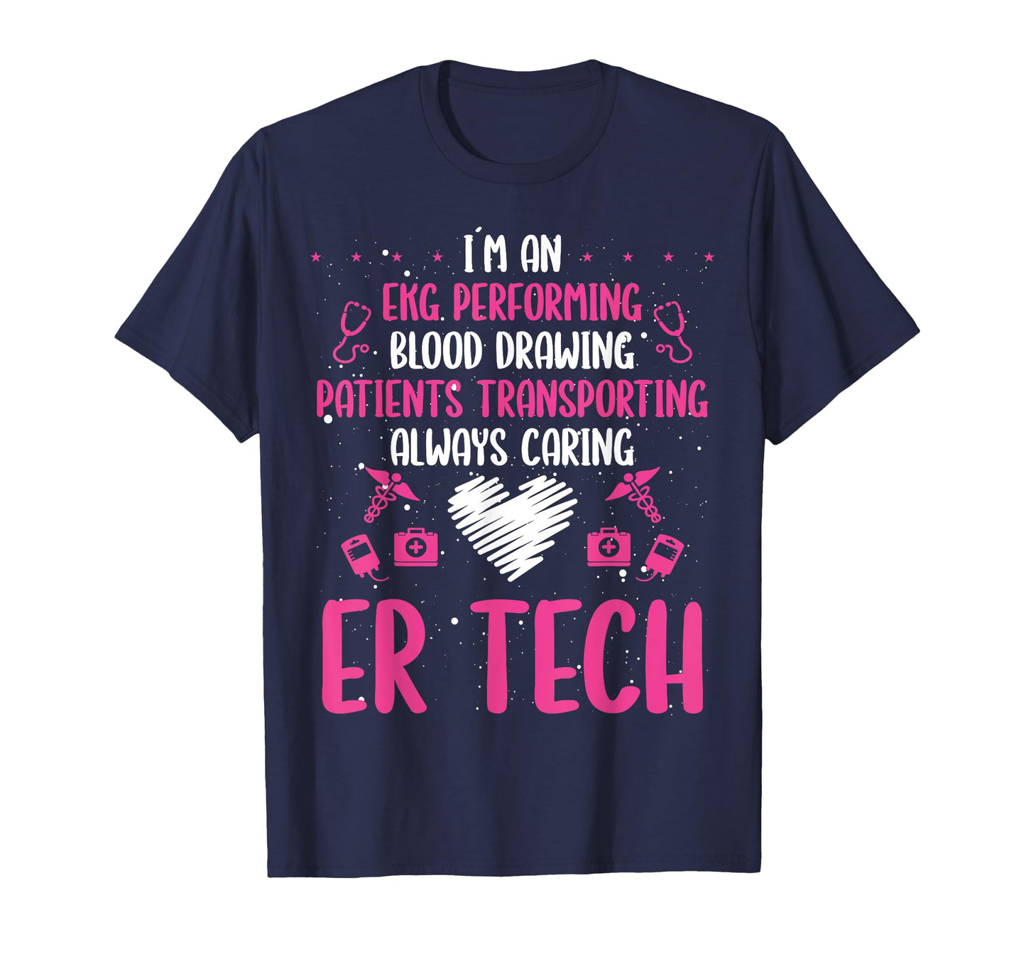 ER Tech Badge Buddy Emergency Room Technician Essentials T-Shirt