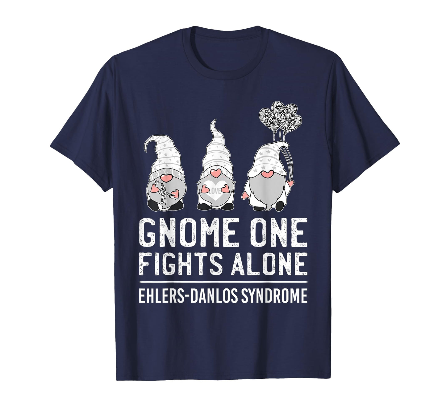Gnome One Fights Alone Ehlers-Danlos Syndrome EDS Awareness T-Shirt