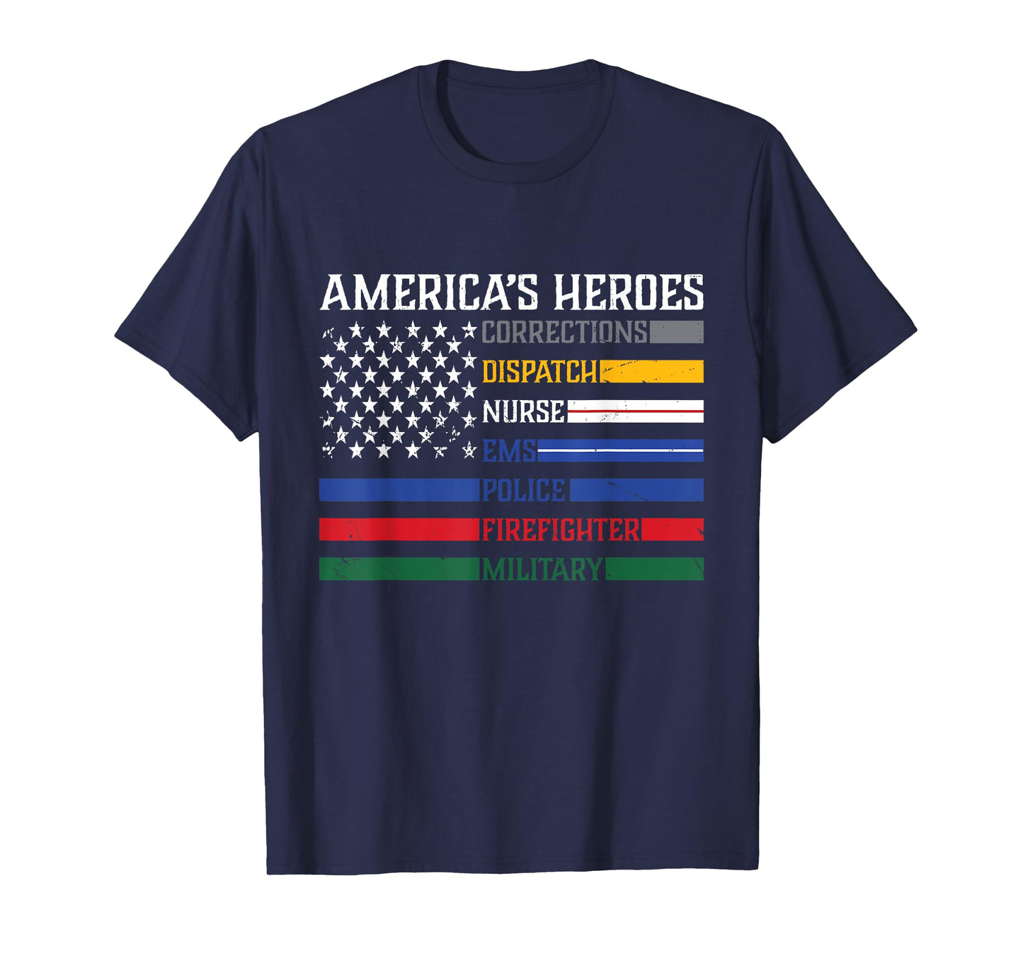 First Responders ,Police, Military, Firefighter, Nurse T-Shirt