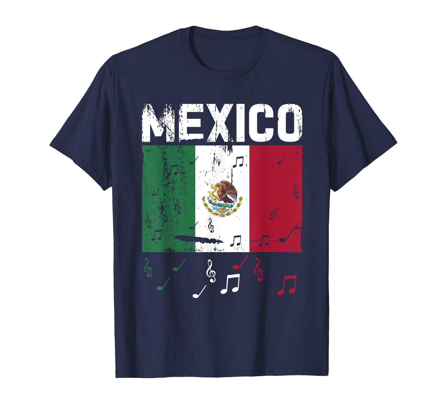 Mexico Flag Mexican Hispanic Siesta Pride Vintage T-Shirt