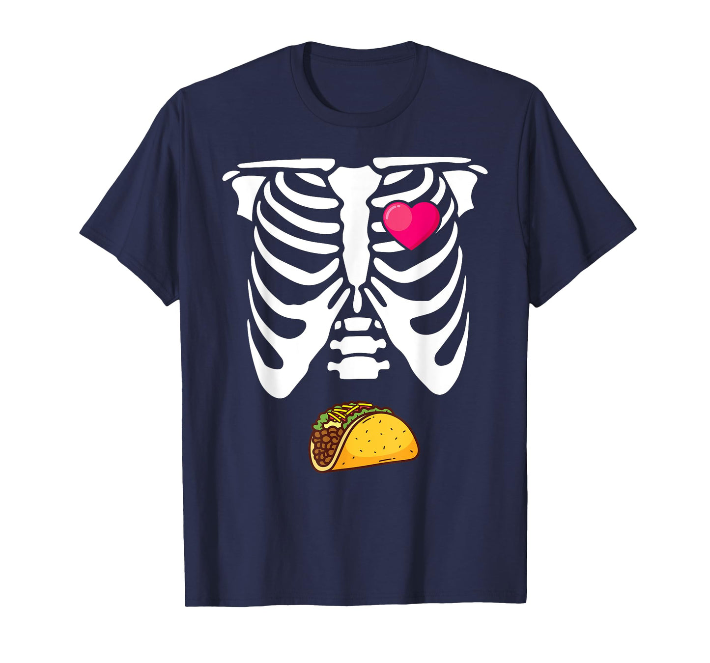 Matching Halloween Pregnancy Announcement Skeleton Couples T-Shirt