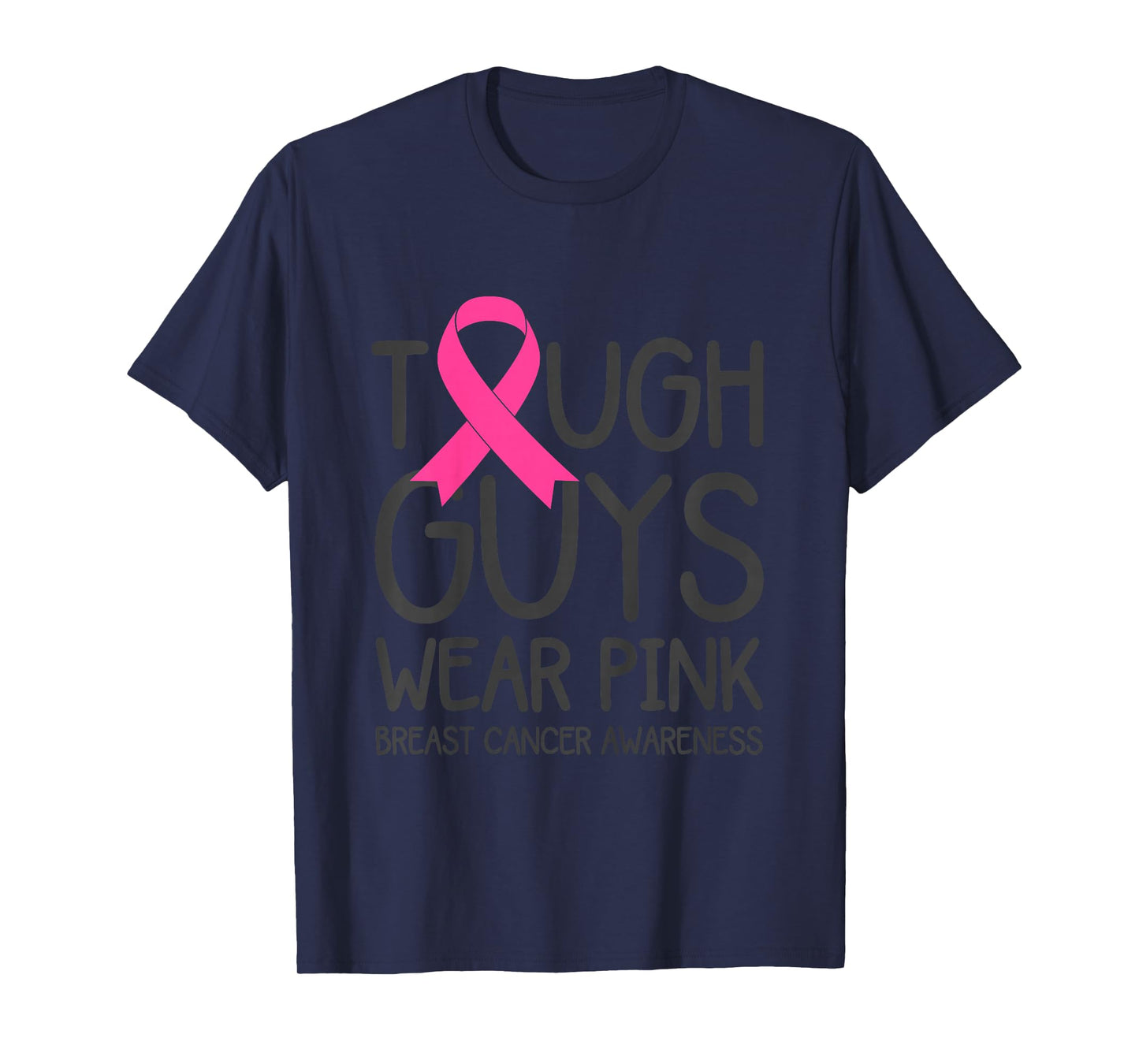 Kids Toddler Boys Breast Cancer Awareness Pink Ribbon Funny T-Shirt