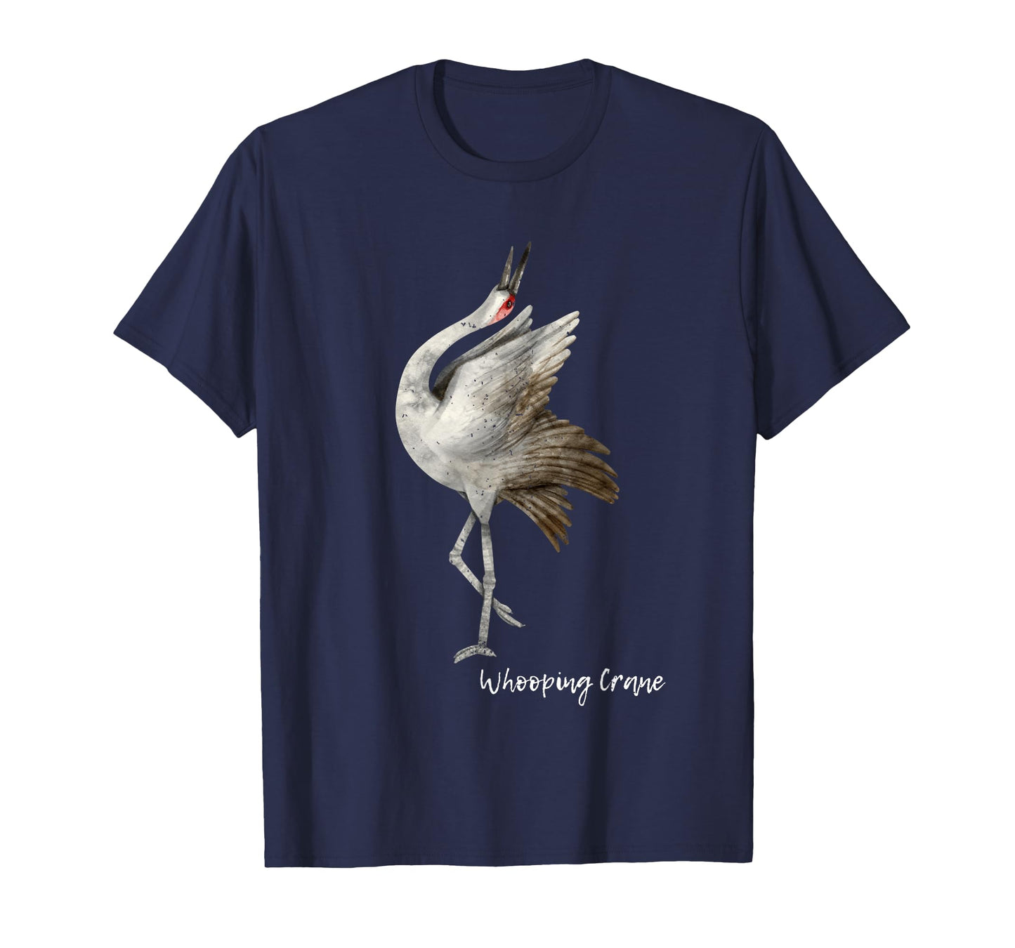 Whooping Crane Graphic Wildlife Bird Watching T-Shirt