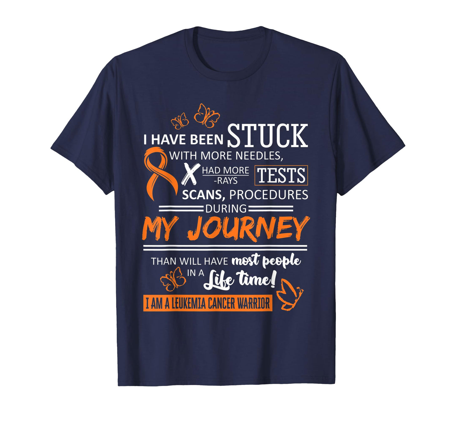My Journey I Am A Leukemia Cancer Warrior T-Shirt T-Shirt