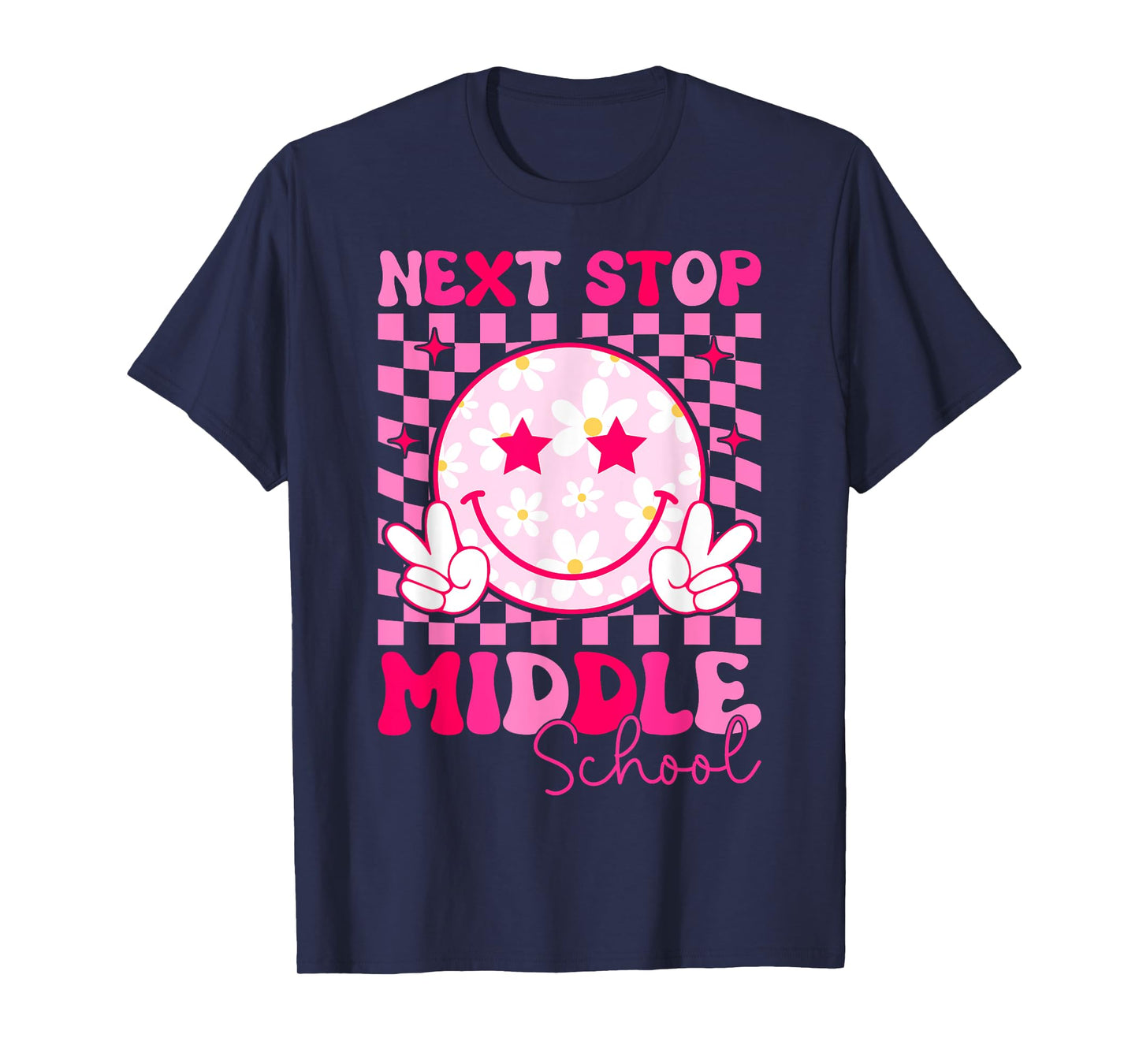 Groovy Next Stop Middle School Elementary School Graduation T-Shirt