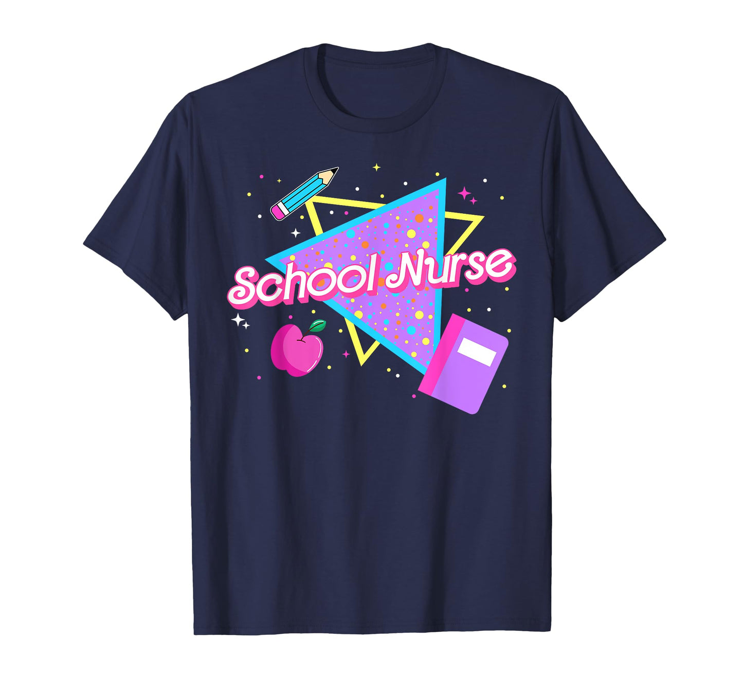 Cute School Nurse Back to school 80's 90's Retro Old School T-Shirt