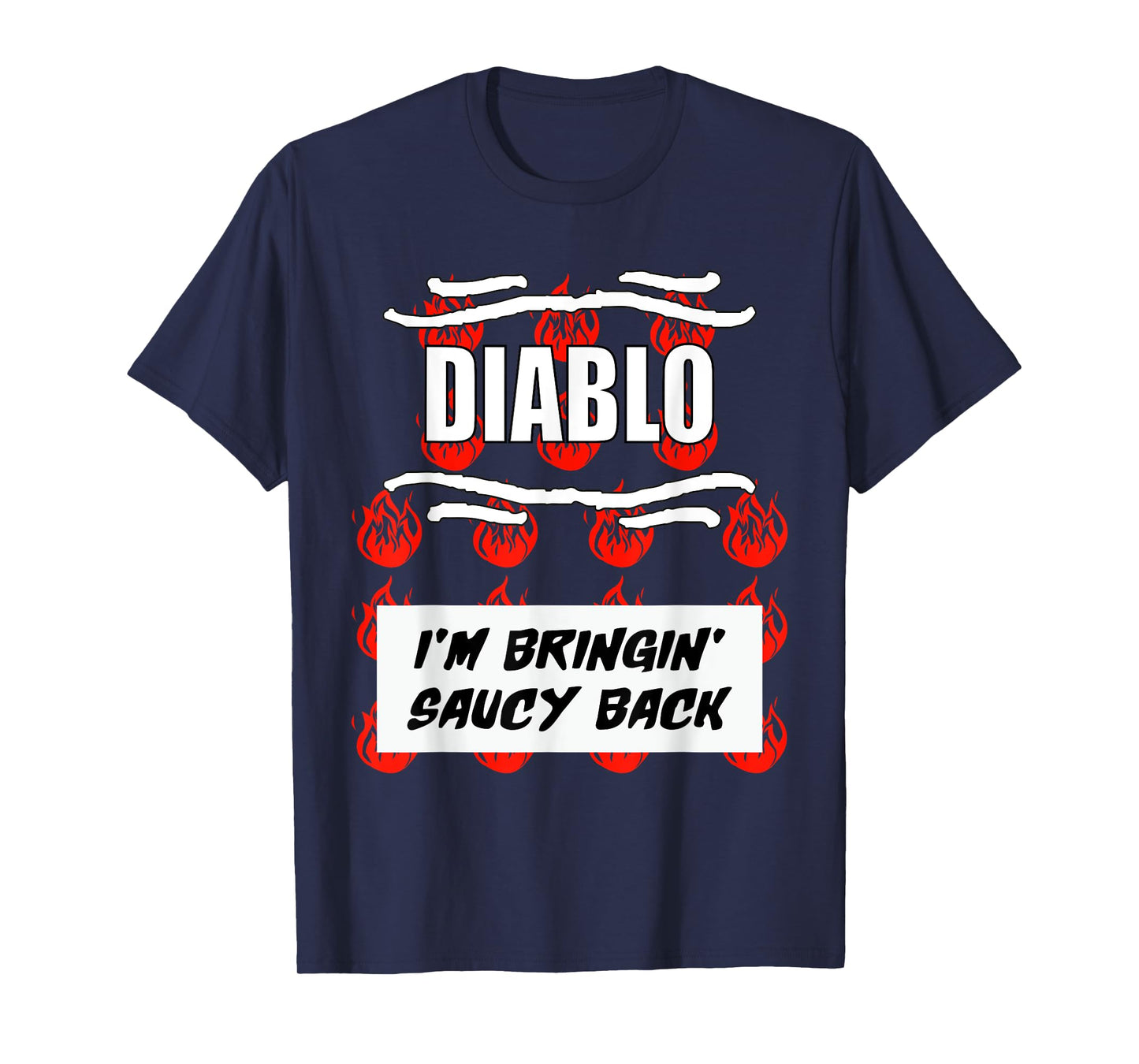 HOT SAUCES Group Halloween Costumes Taco DIABLO SAUCE T-Shirt