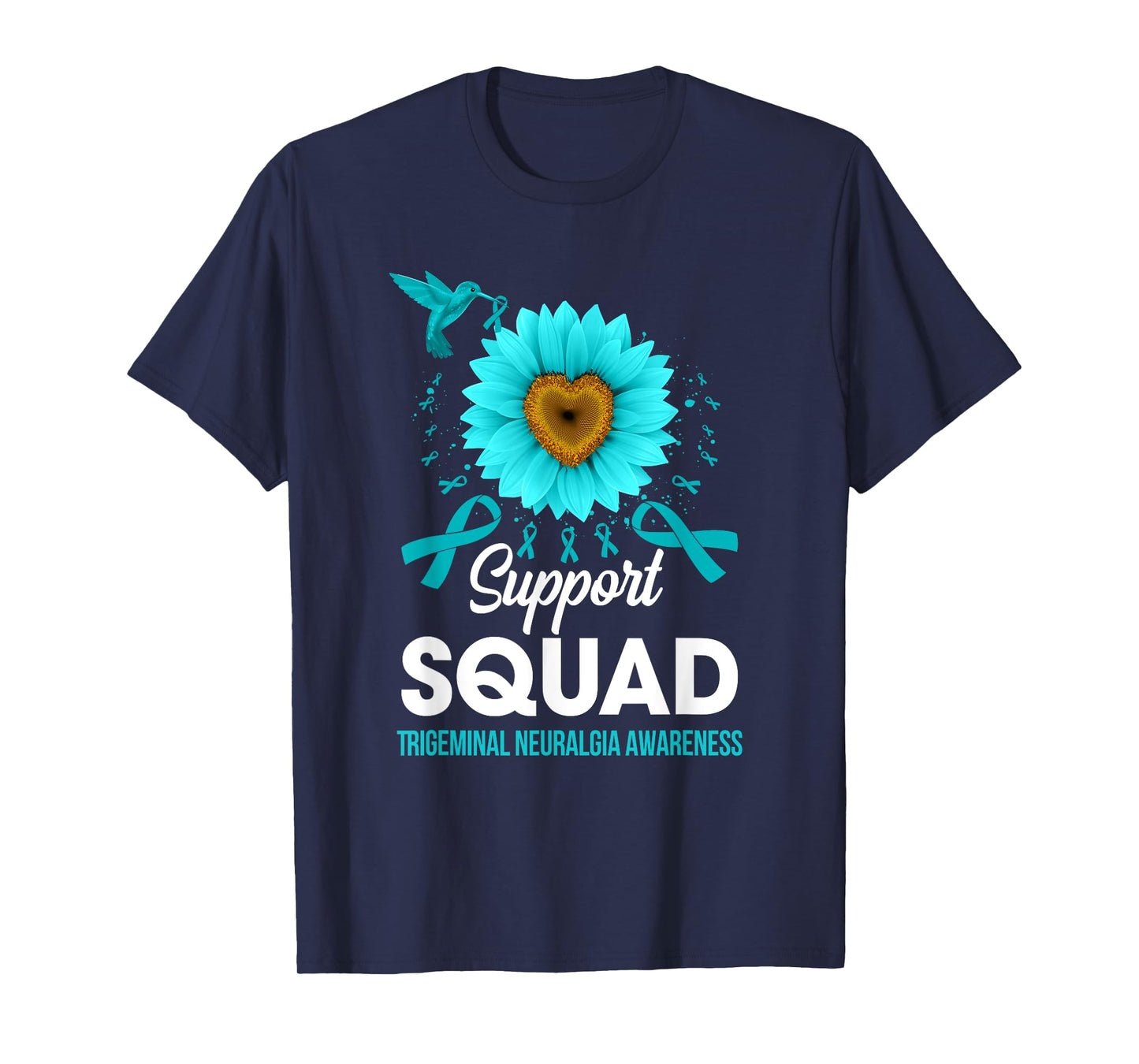 Support Squad Trigeminal Neuralgia Awareness Hummingbird T-Shirt