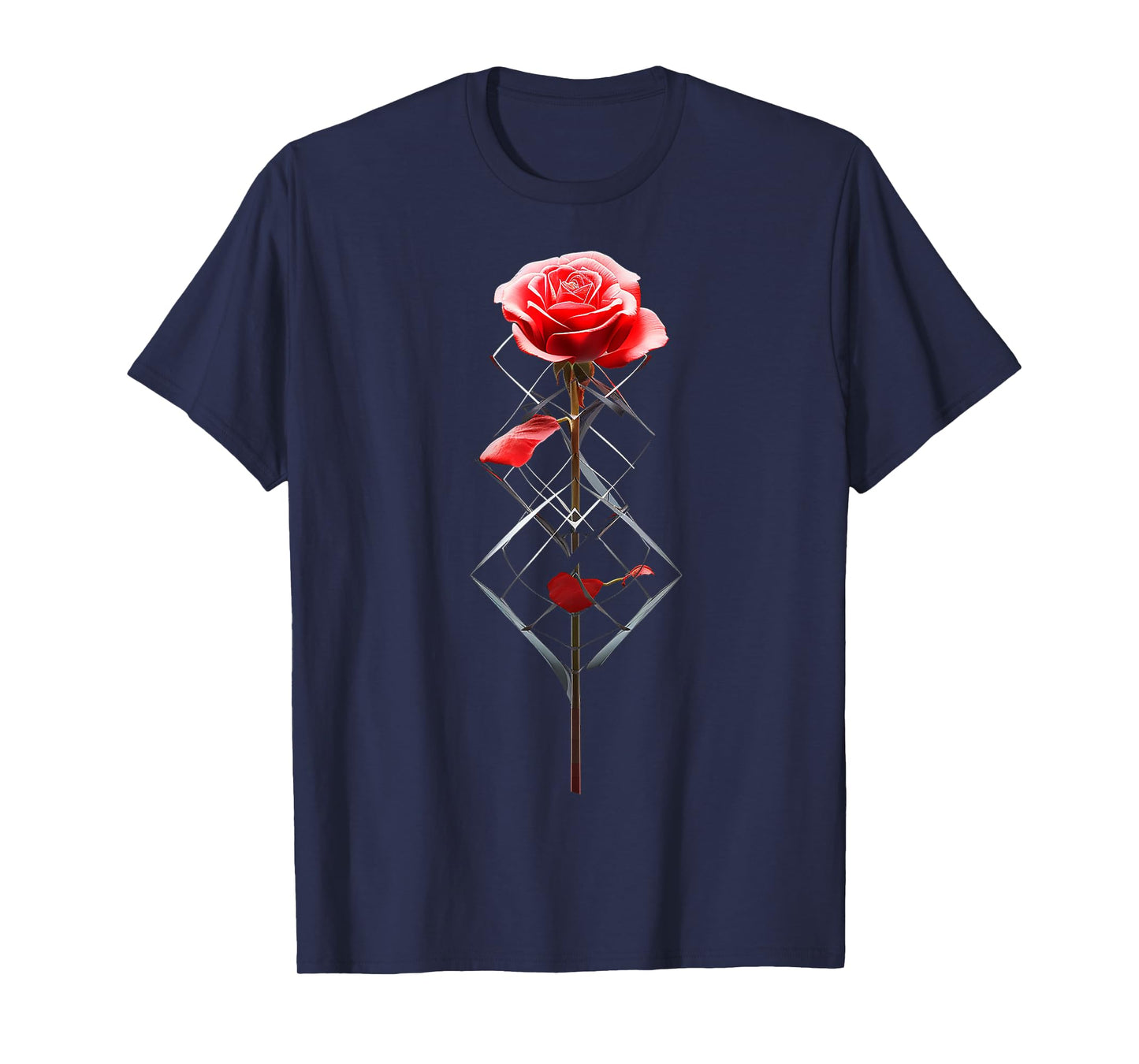 Rose Nature Artwork DNA Art Graphic Rose T-Shirt