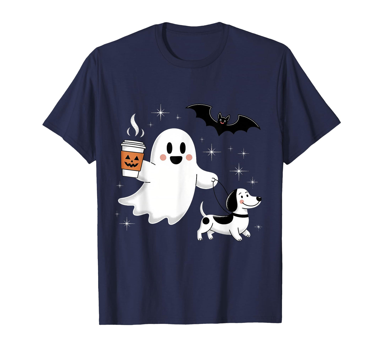 Funny Dachshund Halloween Spooky Season Weenie Dog Men Women T-Shirt