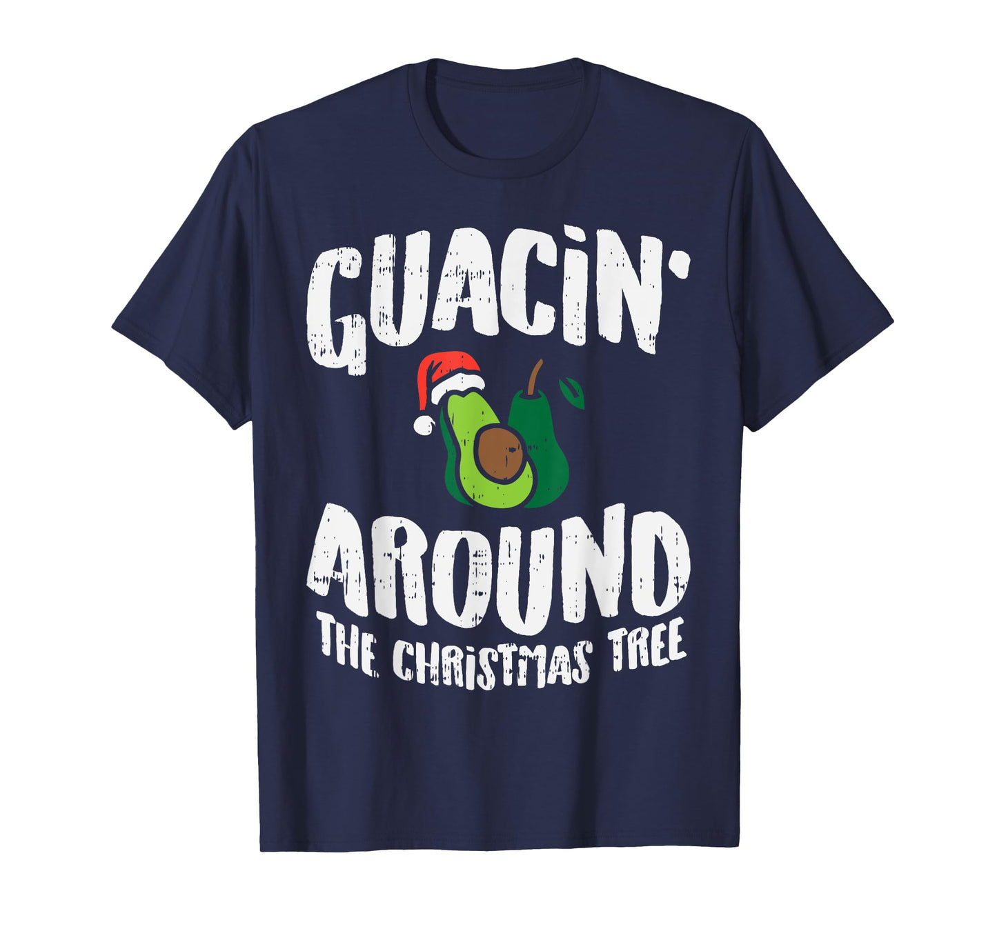 BoredKoalas Christmas Shirts Holiday Xmas Gifts Guacin Around The Christmas Tree Funny Mexican Navidad Gift Unisex-Adults T-Shirt Black Small