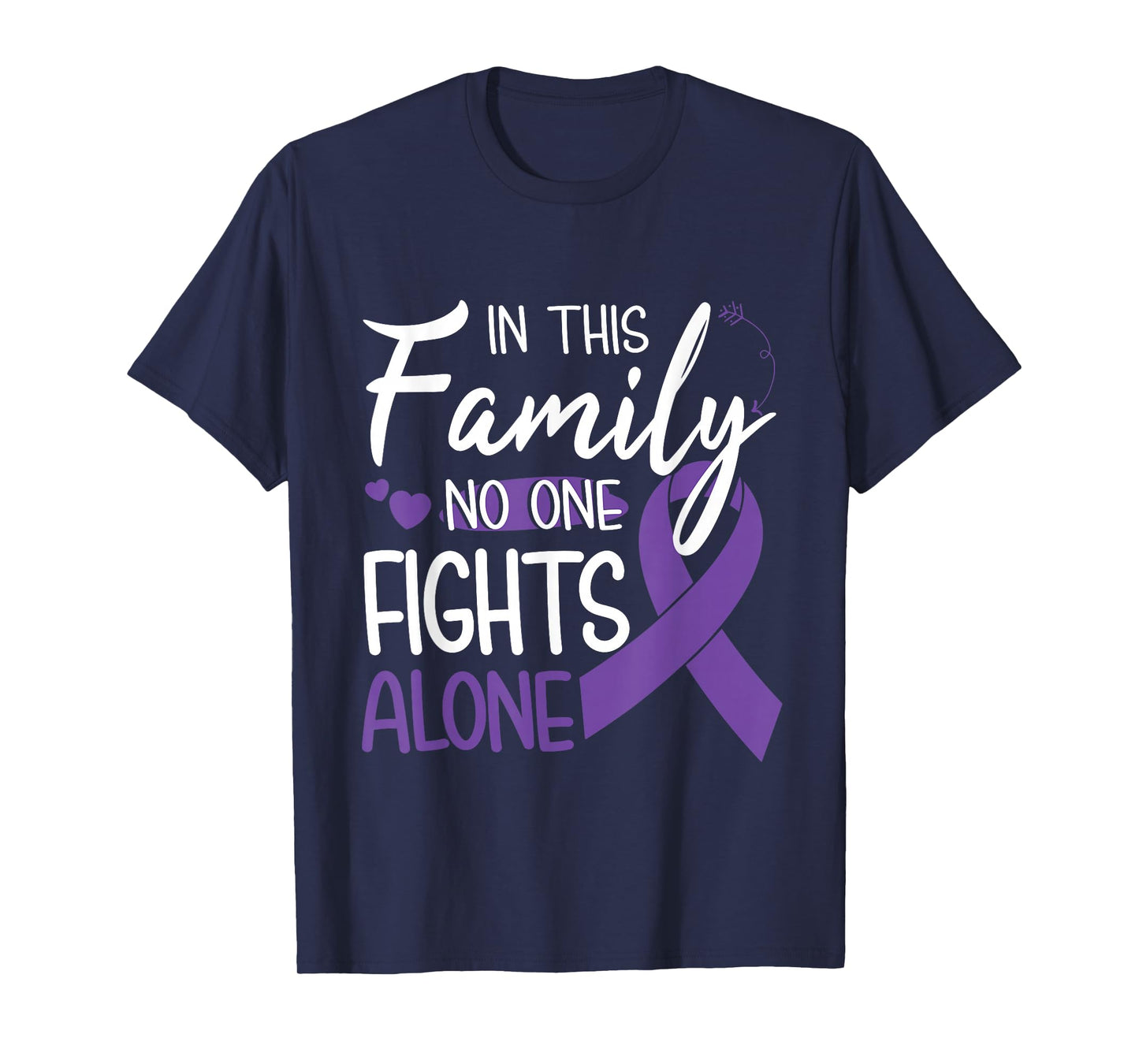 In this family no one fights alone Pancreatic Cancer tshirt T-Shirt