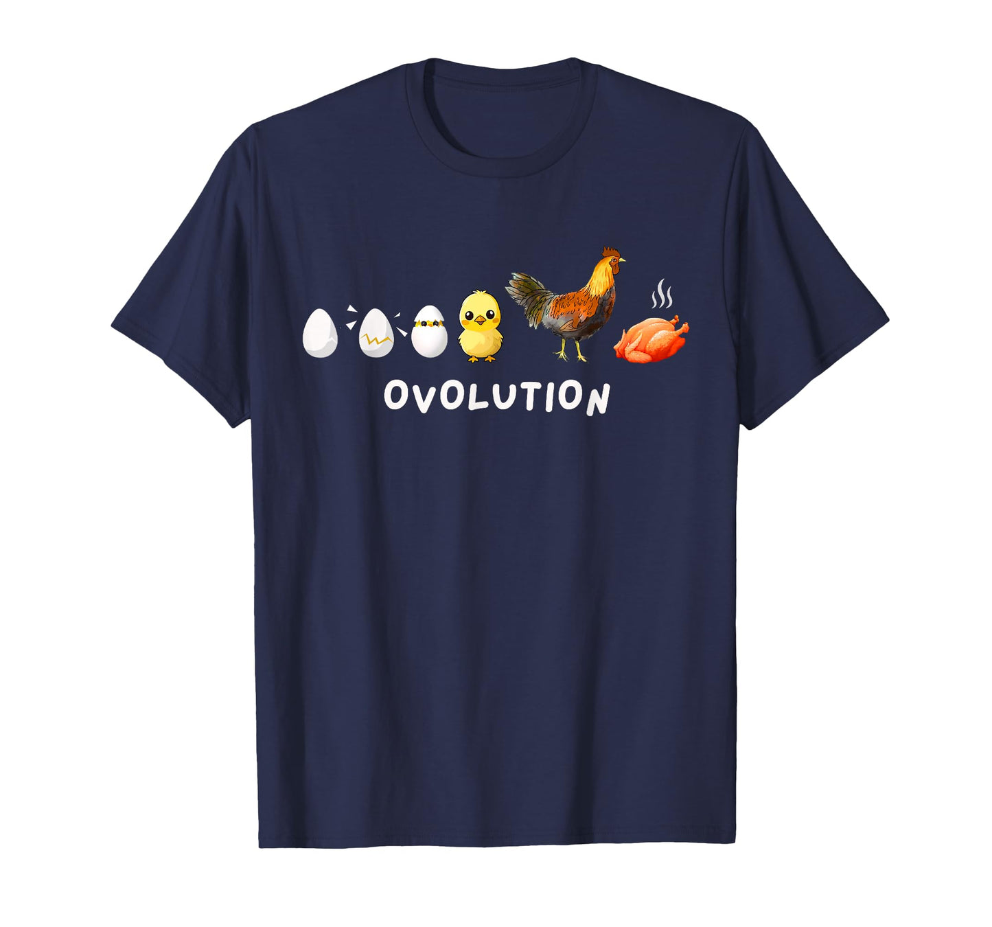 Animal Lover Evolution Joke Chicken Game OVOLUTION Farming T-Shirt