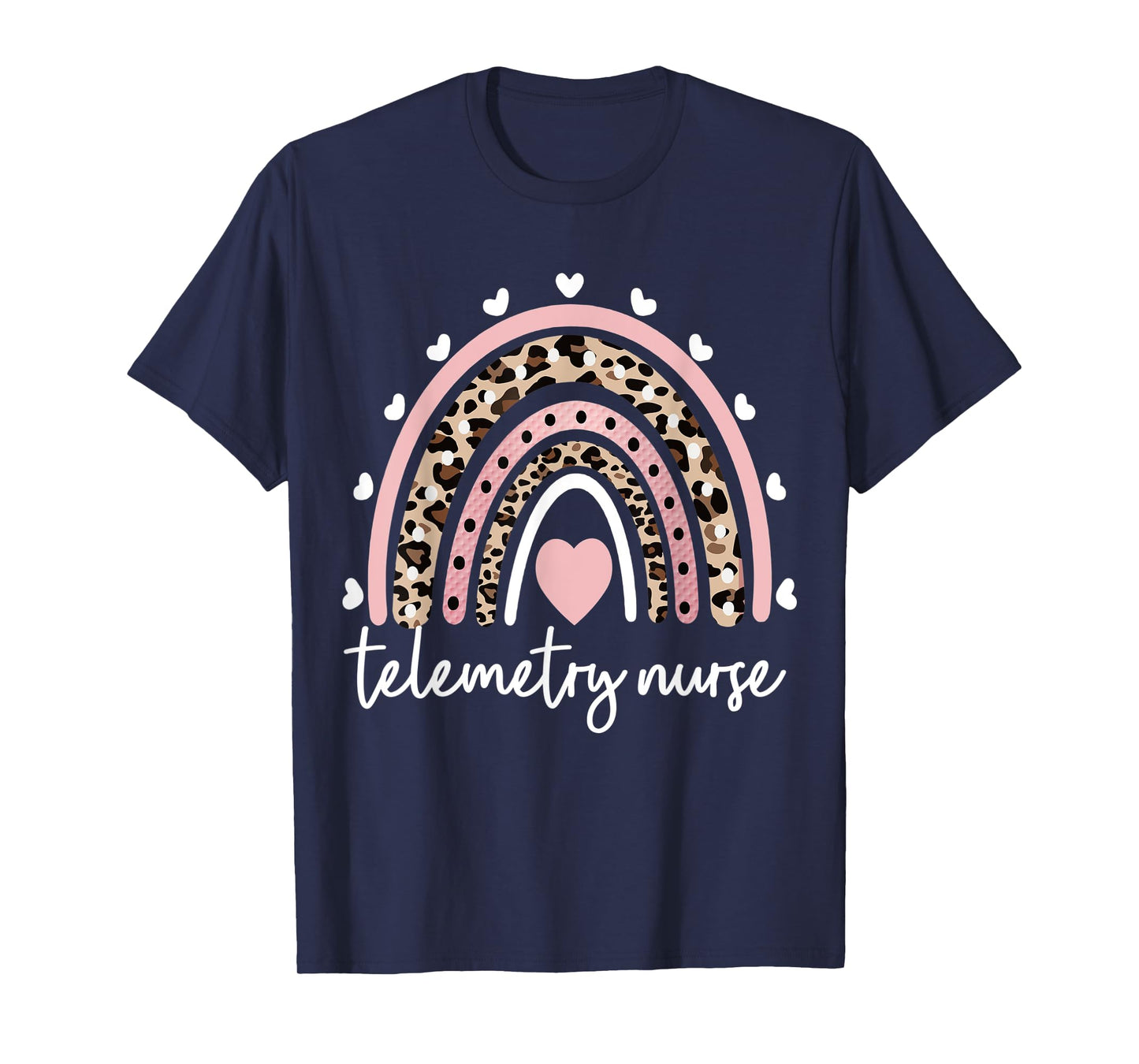 Telemetry Nurse Rainbow RN Telemetry Unit Telemetry Nursing T-Shirt