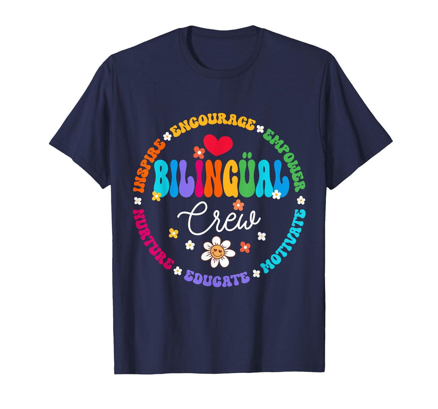 Cultivando Bilingues Dual Language Bilingual Crew Teacher Men Women Kids T-Shirt