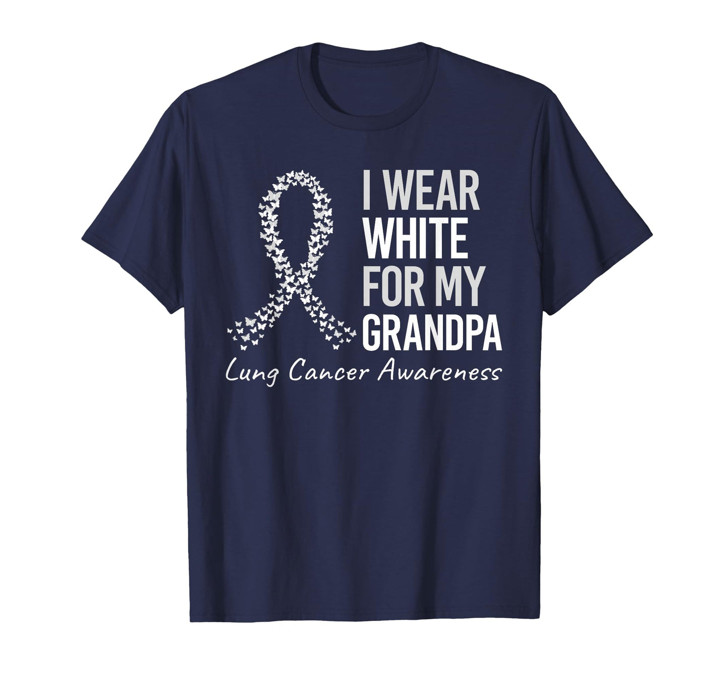 I Wear Grandpa For My Aunt Lung Cancer Awareness Warrior T-Shirt