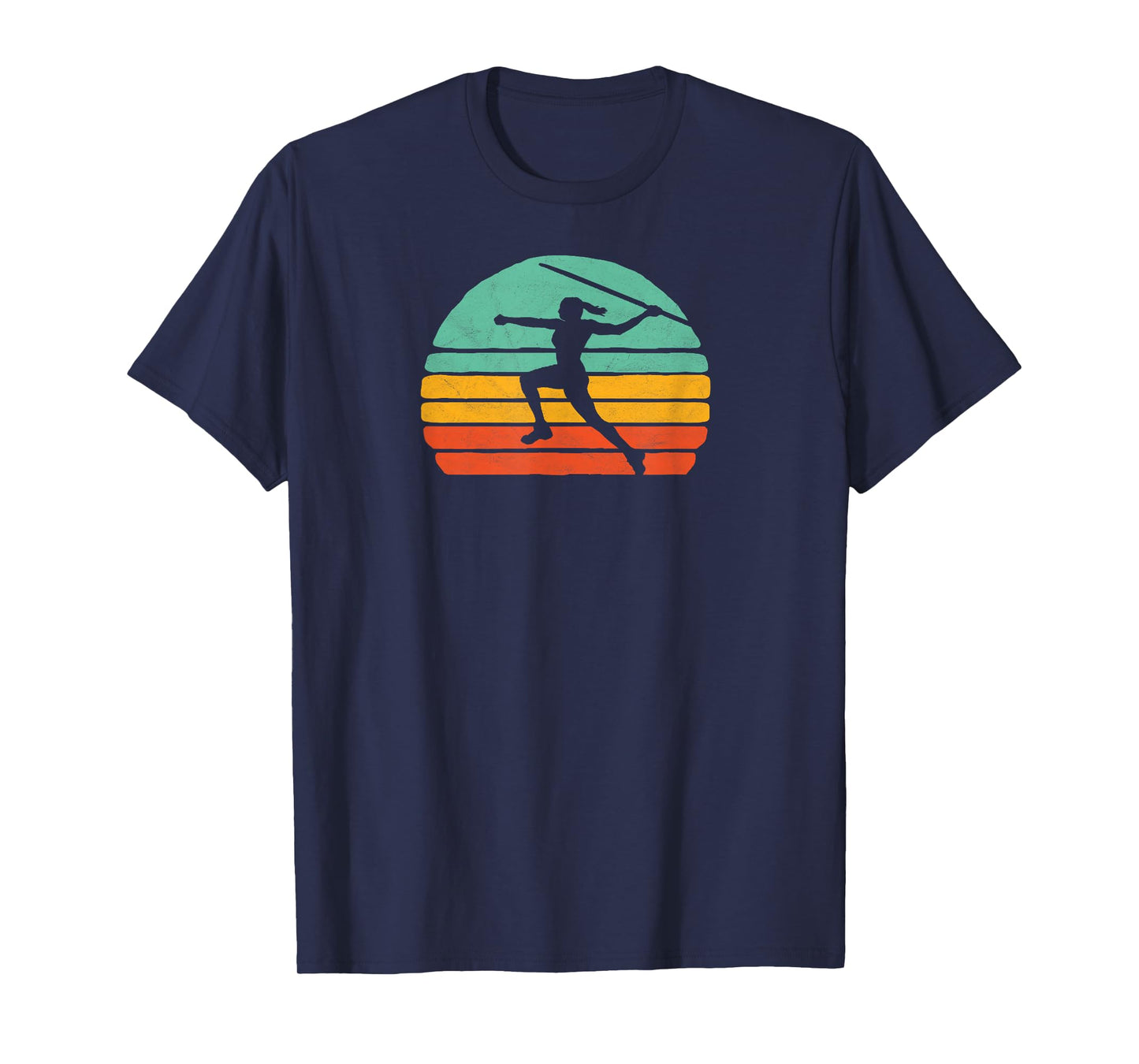 Vintage Vibe Eighties Track & Field Javelin Girl Retro T-Shirt