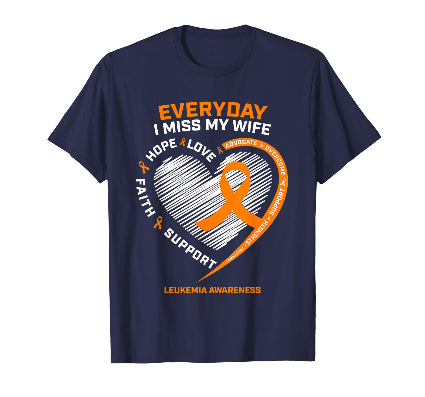 Loving Memory In Remembrance Of My Wife Leukemia Awareness T-Shirt