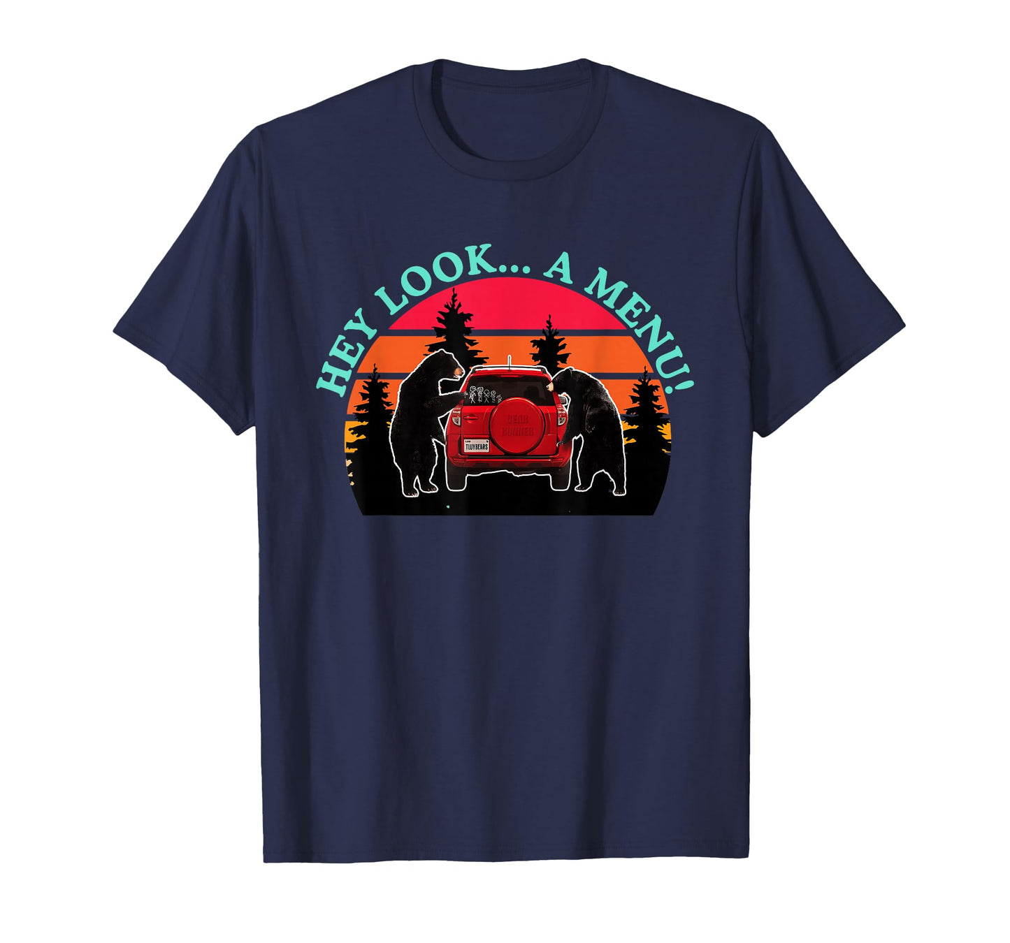 Hey Look A Menu Funny Bear Humor T-Shirt