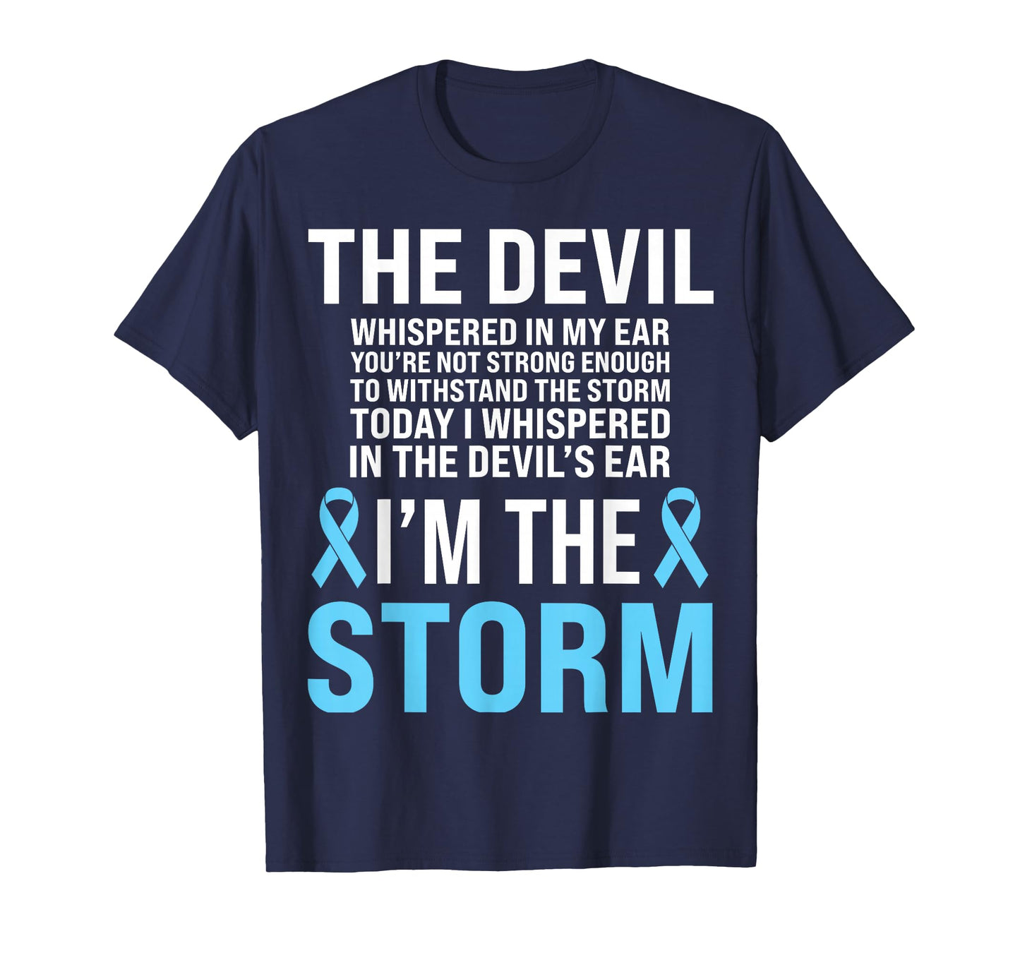 Prostate Cancer Awareness Light Blue Ribbon Dad Survivor T-Shirt
