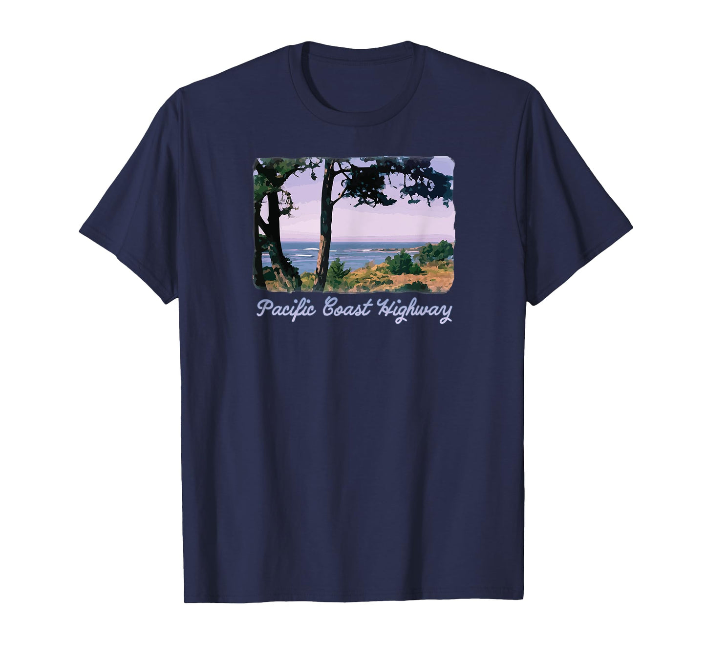 Pacific Coast Highway ocean beach scenic t-shirt T-Shirt