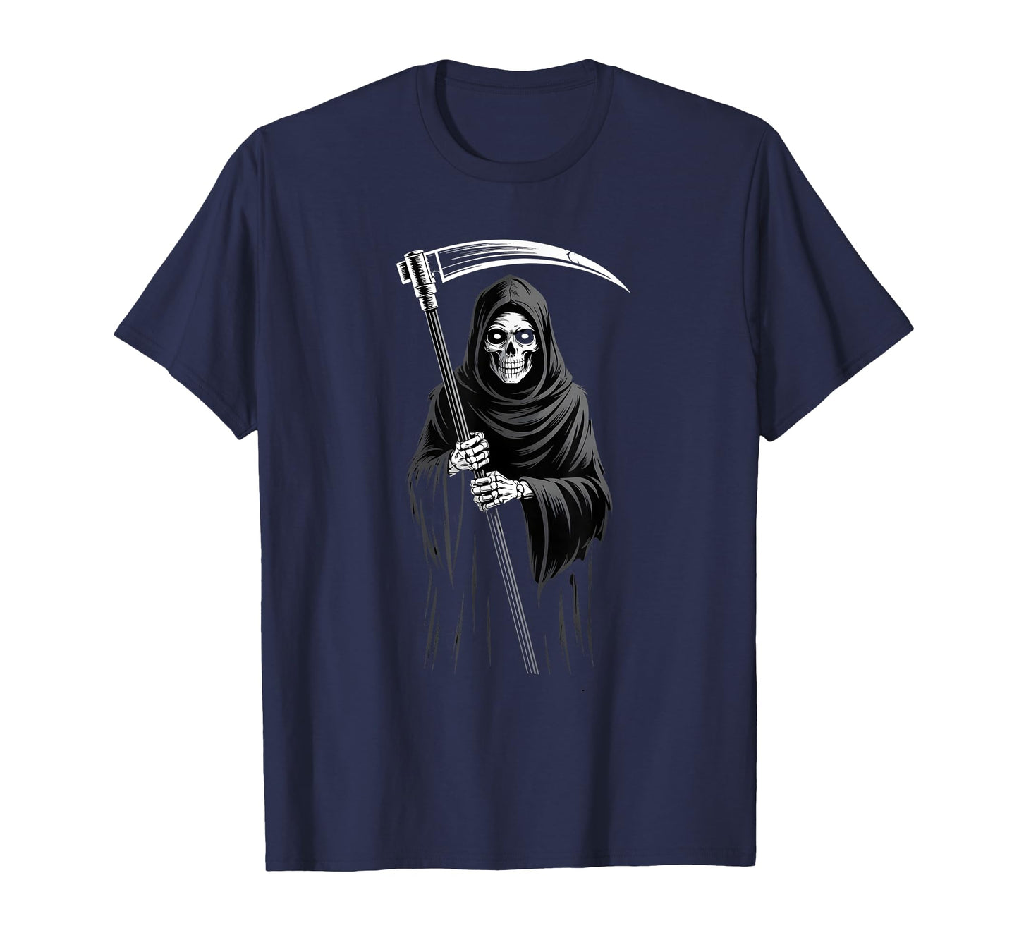 Vintage Grim Reaper Halloween Goth Spooky Death Dark Humor T-Shirt