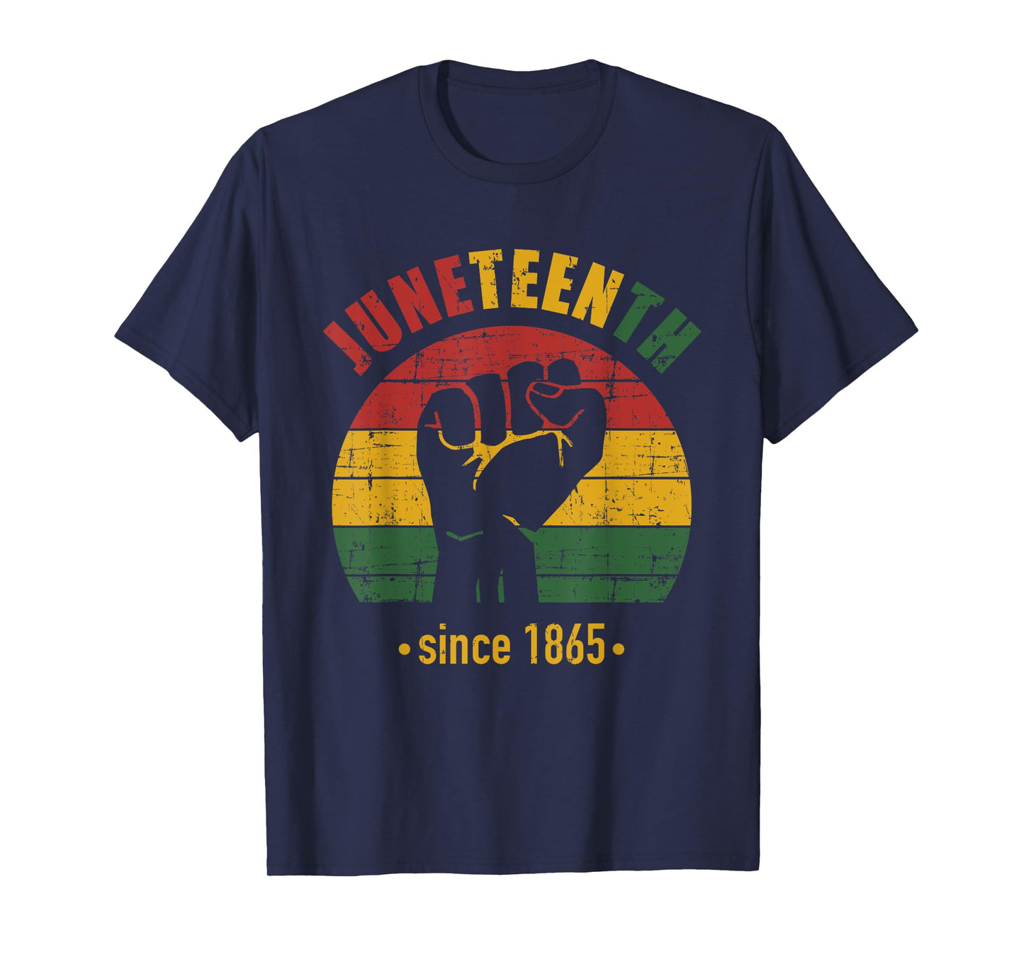 Juneteenth since 1865 with pan african flag and fist T-Shirt