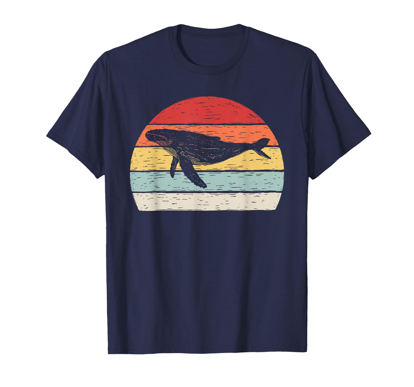 Vintage Retro Humpback Whale T-Shirt