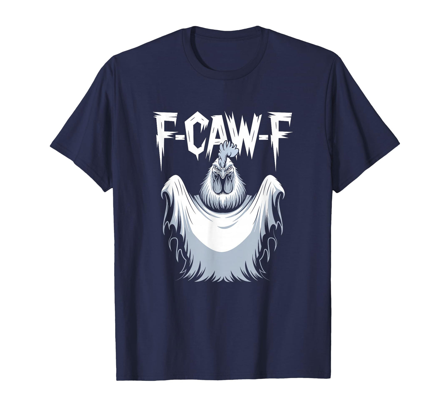 Ghost Rooster Meme F-Caw-F Halloween T-Shirt
