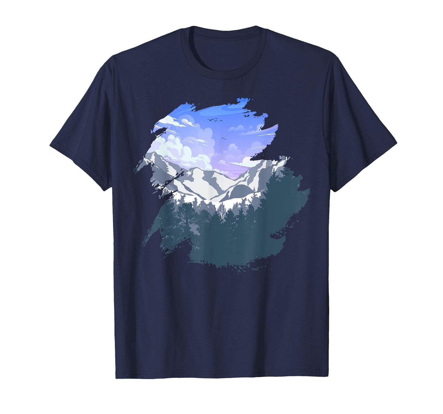 Timeless Mountain, Nature Trees and Forest T-Shirt
