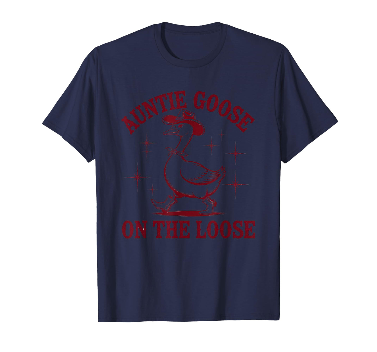 Funny vintage Auntie Goose On The Loose Mothers Day T-Shirt