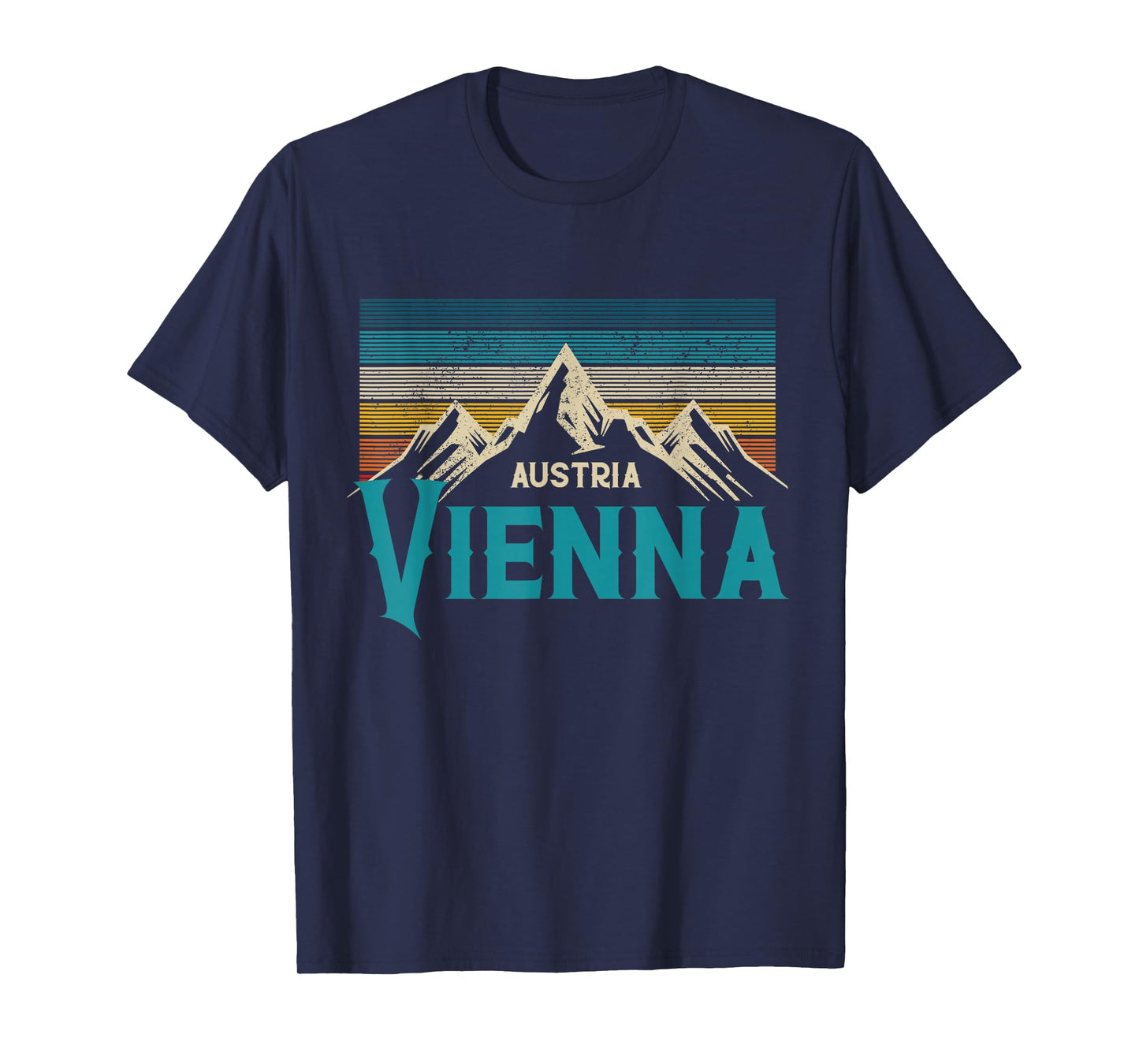 Vienna Austria Vienna Vintage Mountains Alps Ski Souvenir T-Shirt