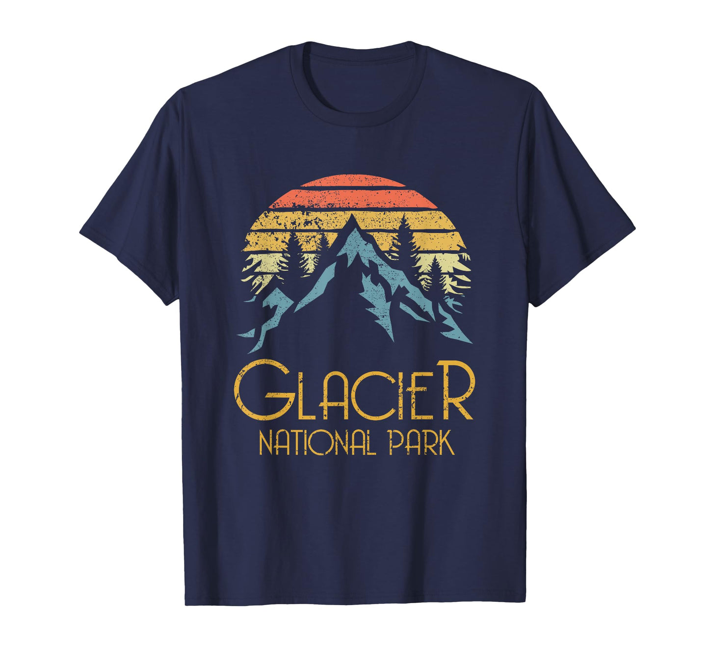 Vintage Glacier National Park Montana Retro T Shirt T-Shirt