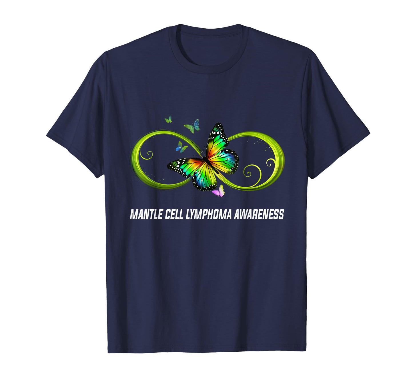 Infinity Butterfly Mantle Cell Lymphoma Awareness T-Shirt
