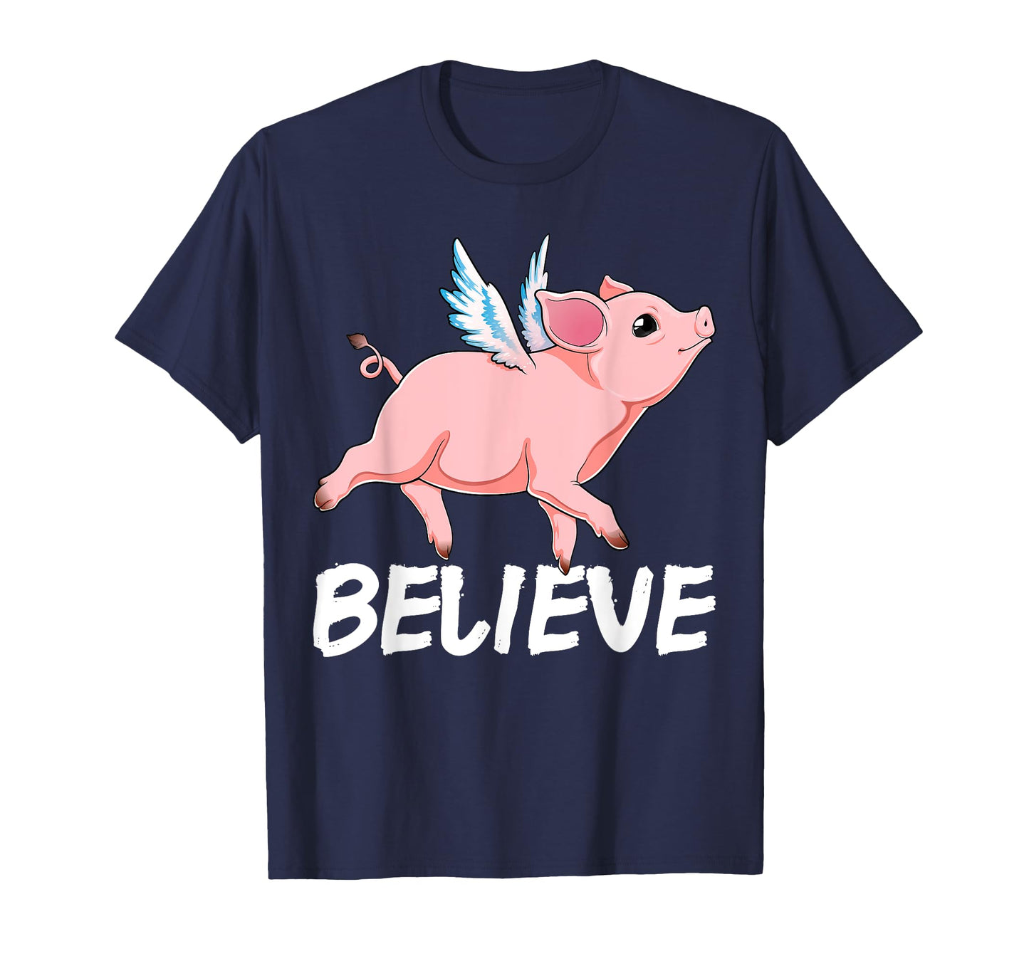 Flying Pig Believe Pigs Fly Believe Idiom Motivational T-Shirt