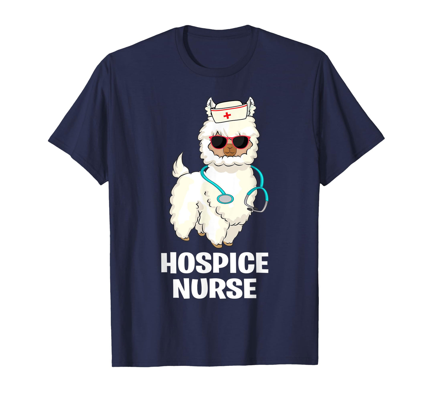 Funny Hospice Nurse Llama End of Life Palliative Nursing T-Shirt