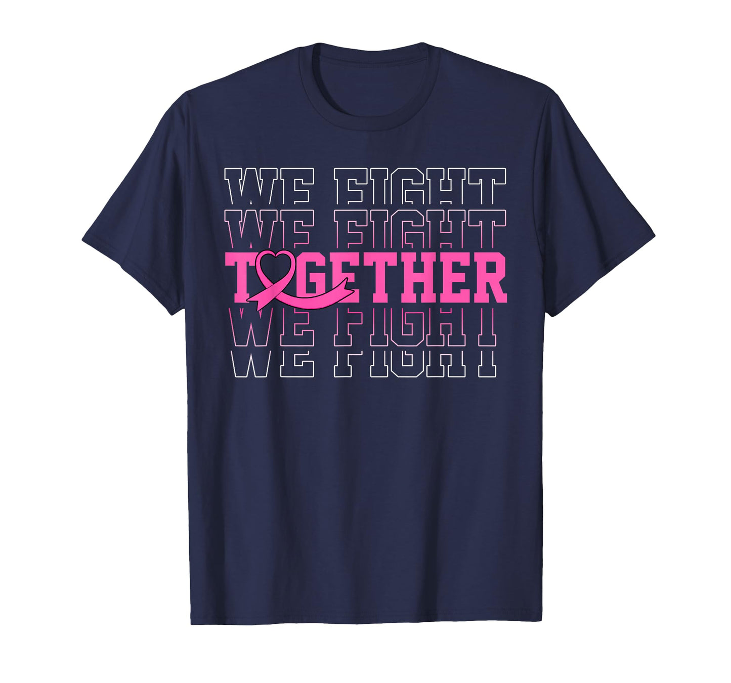 Vintage Retro Pink Ribbon Breast Cancer Awareness T-Shirt