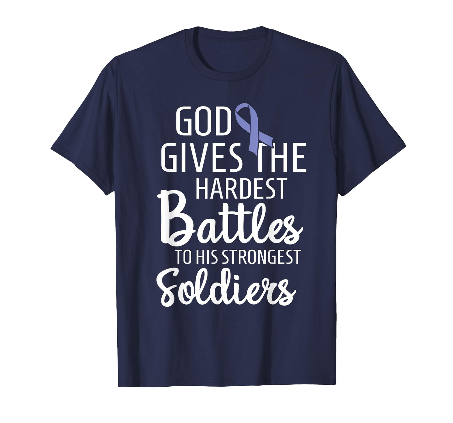 Stomach Cancer Fighter Survivor Periwinkle Ribbon Gift T-Shirt