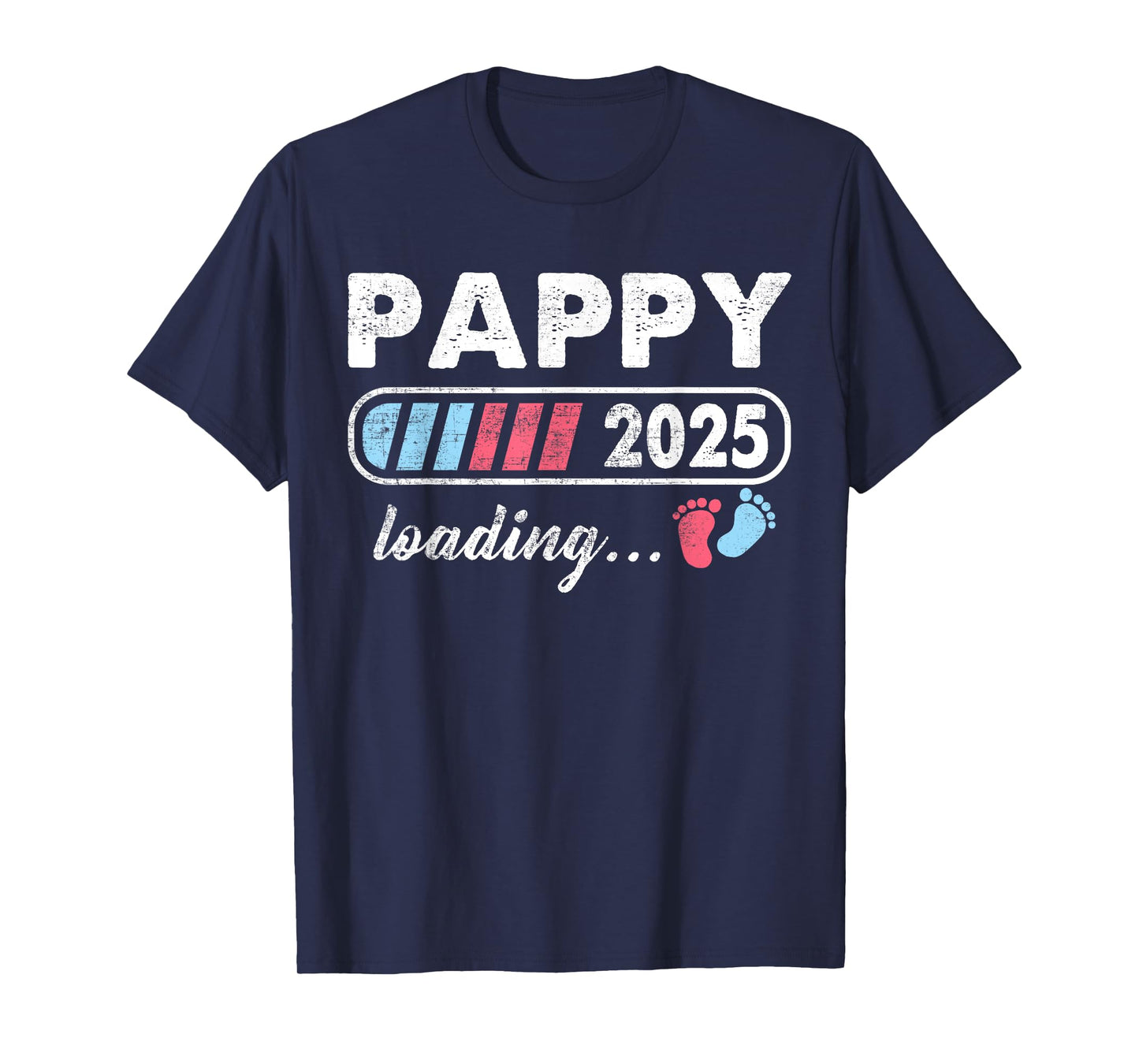 Pappy 2025 Loading a Girl or a Boy Baby Announcement T-Shirt