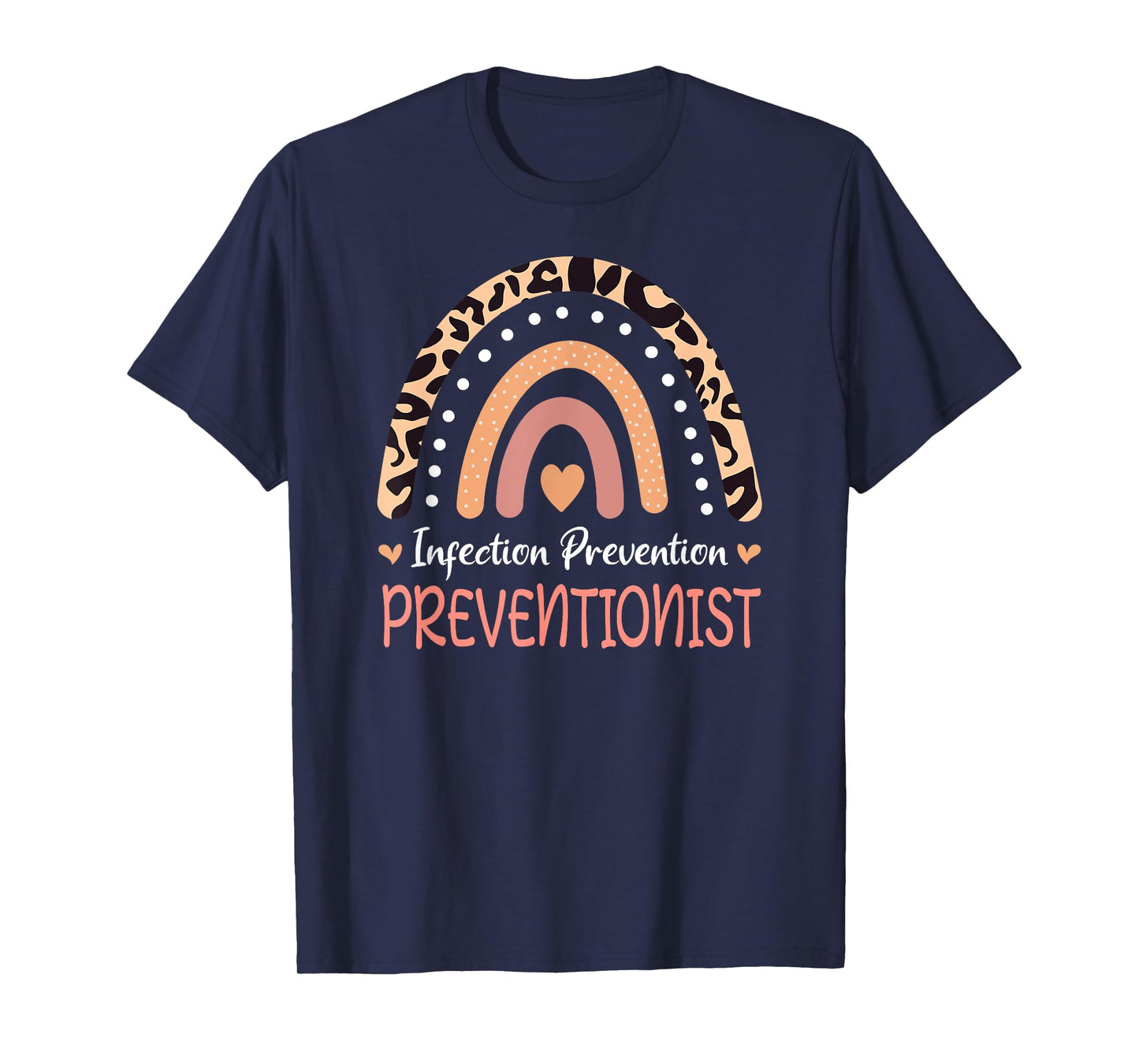 Infection preventionist leopard rainbow T-Shirt