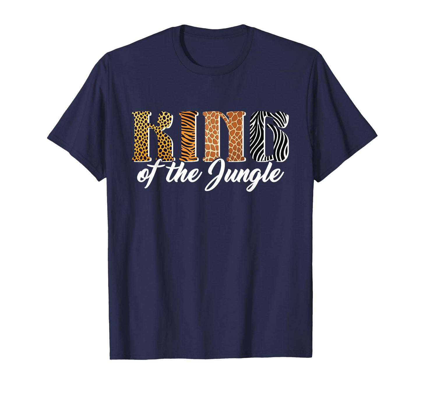 King of the Jungle Safari Animal Birthday Matching Men Boys T-Shirt