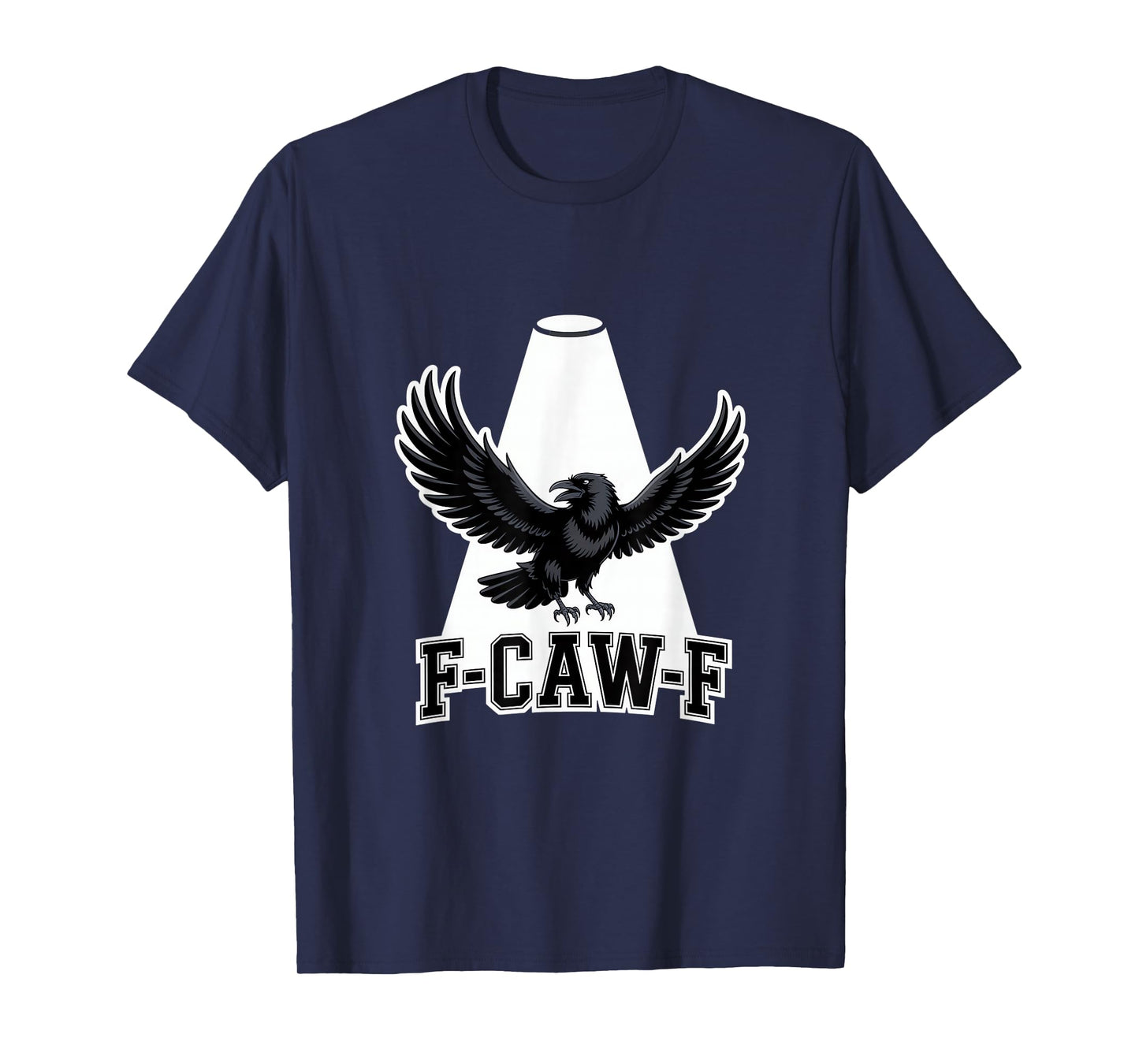 Raven Crow F-CAW-F Spotlight Gothic Humor T-Shirt