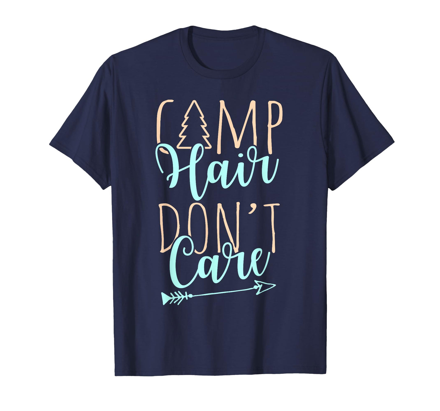 Camp Hair Don't Care Camping Shirt for Girls T-Shirt